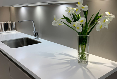 Corian by DuPont seamless kitchen worktop surface