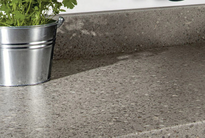 Modern laminate kitchen worktop surface design