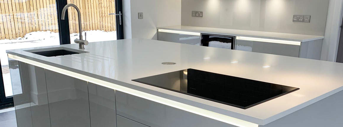 Kitchen Transformation in Livingston sleek modern design