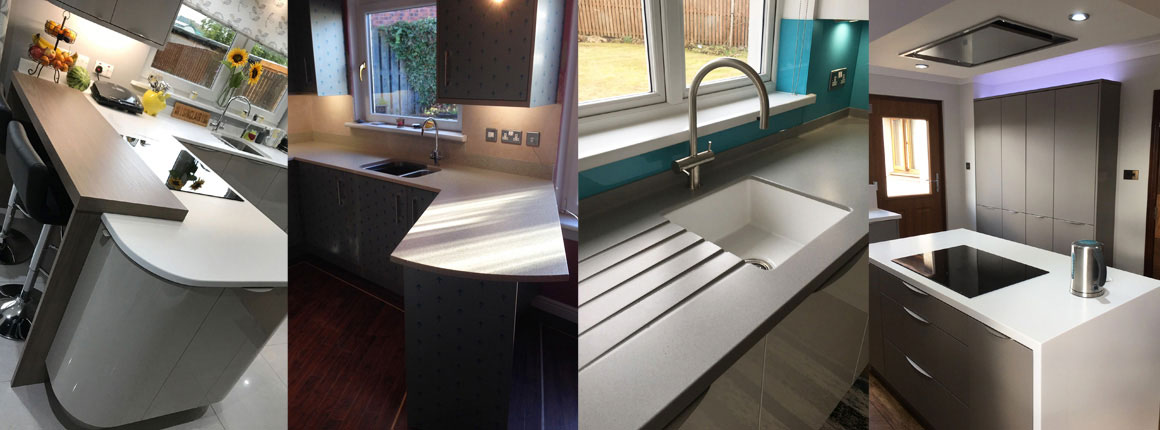 Modern kitchen layout designed for a growing family with more cooking and storage space.