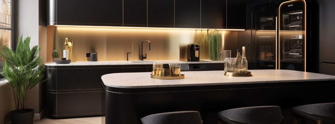 Modern premium kitchen showcasing bespoke cabinetry, quartz worktops, smart storage solutions and quality craftsmanship that enhance both style and everyday functionality.